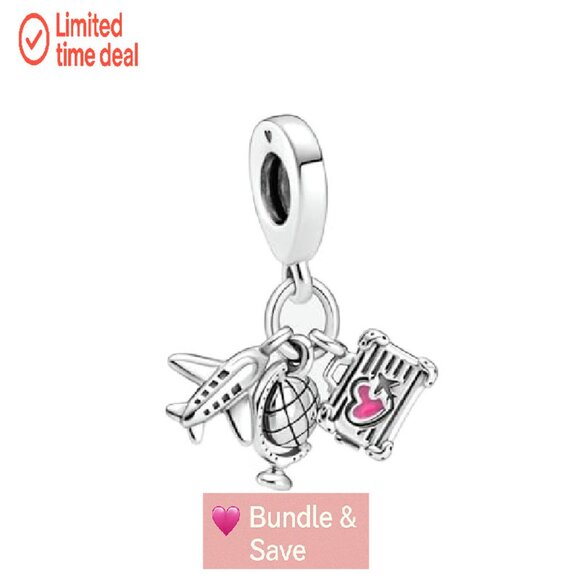 10 Silver Charms Set for Bracelets & Necklaces, Hypoallergenic Alloy Steel - Picture 8 of 8